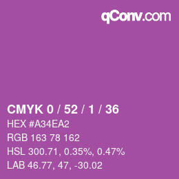 Color code: CMYK 0 / 52 / 1 / 36 | qconv.com