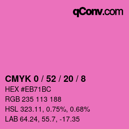 Color code: CMYK 0 / 52 / 20 / 8 | qconv.com