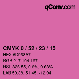 Color code: CMYK 0 / 52 / 23 / 15 | qconv.com