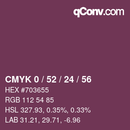 Color code: CMYK 0 / 52 / 24 / 56 | qconv.com