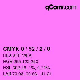 Color code: CMYK 0 / 52 / 2 / 0 | qconv.com