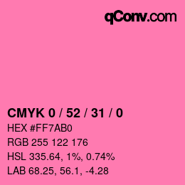 Color code: CMYK 0 / 52 / 31 / 0 | qconv.com