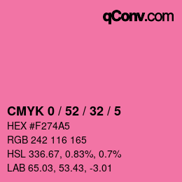 Color code: CMYK 0 / 52 / 32 / 5 | qconv.com