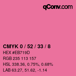 Color code: CMYK 0 / 52 / 33 / 8 | qconv.com