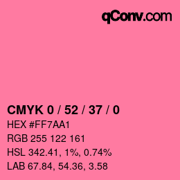 Color code: CMYK 0 / 52 / 37 / 0 | qconv.com