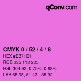 Color code: CMYK 0 / 52 / 4 / 8 | qconv.com