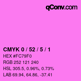 Color code: CMYK 0 / 52 / 5 / 1 | qconv.com
