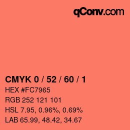 Color code: CMYK 0 / 52 / 60 / 1 | qconv.com