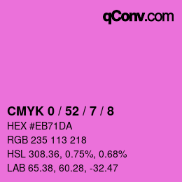Color code: CMYK 0 / 52 / 7 / 8 | qconv.com