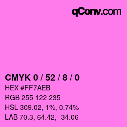 Color code: CMYK 0 / 52 / 8 / 0 | qconv.com