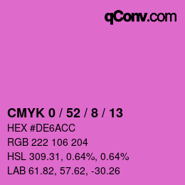 Color code: CMYK 0 / 52 / 8 / 13 | qconv.com