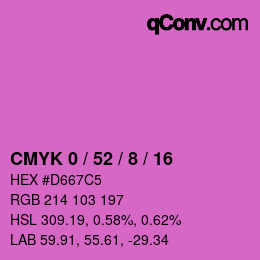 Color code: CMYK 0 / 52 / 8 / 16 | qconv.com