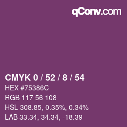 Color code: CMYK 0 / 52 / 8 / 54 | qconv.com