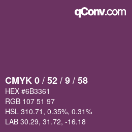 Color code: CMYK 0 / 52 / 9 / 58 | qconv.com