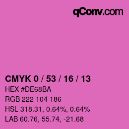 Código de color: CMYK 0 / 53 / 16 / 13 | qconv.com
