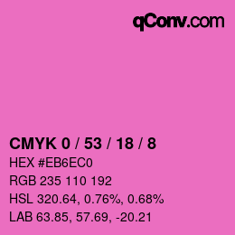 Color code: CMYK 0 / 53 / 18 / 8 | qconv.com
