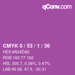 Color code: CMYK 0 / 53 / 1 / 36 | qconv.com