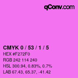 Color code: CMYK 0 / 53 / 1 / 5 | qconv.com