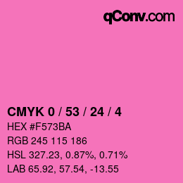 Color code: CMYK 0 / 53 / 24 / 4 | qconv.com