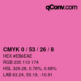 Color code: CMYK 0 / 53 / 26 / 8 | qconv.com