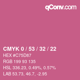 Color code: CMYK 0 / 53 / 32 / 22 | qconv.com