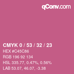 Color code: CMYK 0 / 53 / 32 / 23 | qconv.com