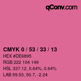 Color code: CMYK 0 / 53 / 33 / 13 | qconv.com