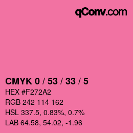 Color code: CMYK 0 / 53 / 33 / 5 | qconv.com