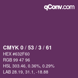 Color code: CMYK 0 / 53 / 3 / 61 | qconv.com