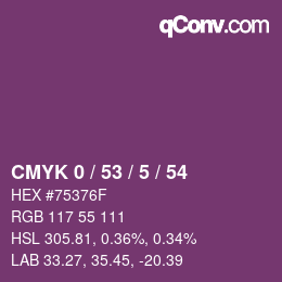 Color code: CMYK 0 / 53 / 5 / 54 | qconv.com