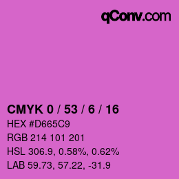 Color code: CMYK 0 / 53 / 6 / 16 | qconv.com