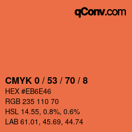Color code: CMYK 0 / 53 / 70 / 8 | qconv.com