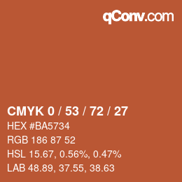 Color code: CMYK 0 / 53 / 72 / 27 | qconv.com