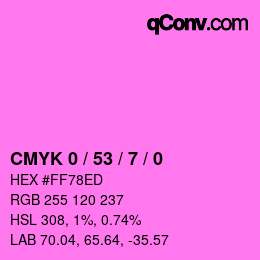 Color code: CMYK 0 / 53 / 7 / 0 | qconv.com