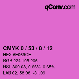 Color code: CMYK 0 / 53 / 8 / 12 | qconv.com