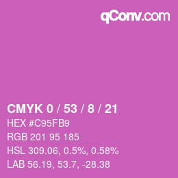 Color code: CMYK 0 / 53 / 8 / 21 | qconv.com