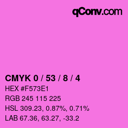 Color code: CMYK 0 / 53 / 8 / 4 | qconv.com
