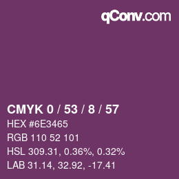 Color code: CMYK 0 / 53 / 8 / 57 | qconv.com
