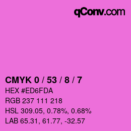 Color code: CMYK 0 / 53 / 8 / 7 | qconv.com