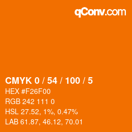 Color code: CMYK 0 / 54 / 100 / 5 | qconv.com