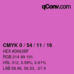 Color code: CMYK 0 / 54 / 11 / 16 | qconv.com
