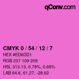 Color code: CMYK 0 / 54 / 12 / 7 | qconv.com