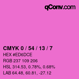 Color code: CMYK 0 / 54 / 13 / 7 | qconv.com