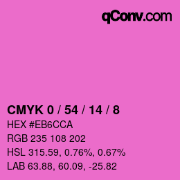 Color code: CMYK 0 / 54 / 14 / 8 | qconv.com