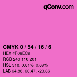 Color code: CMYK 0 / 54 / 16 / 6 | qconv.com