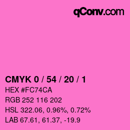Color code: CMYK 0 / 54 / 20 / 1 | qconv.com