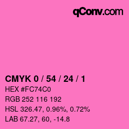 Color code: CMYK 0 / 54 / 24 / 1 | qconv.com