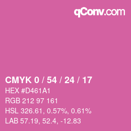 Color code: CMYK 0 / 54 / 24 / 17 | qconv.com