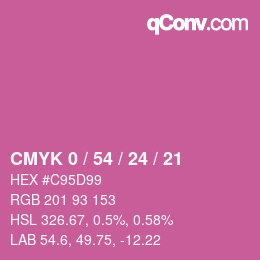 Color code: CMYK 0 / 54 / 24 / 21 | qconv.com