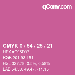 Color code: CMYK 0 / 54 / 25 / 21 | qconv.com